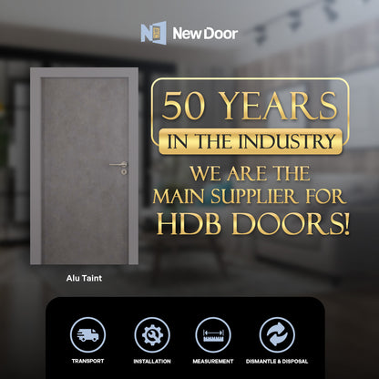 新门 New Door Solid Core Door | Pattern Series Interior Doors for HDB, BTO, and Condo | 12-Month Warranty & Artistic Elegance